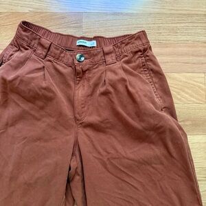 Sonoma Pleated Wide Leg Pants | Rust | Size Small